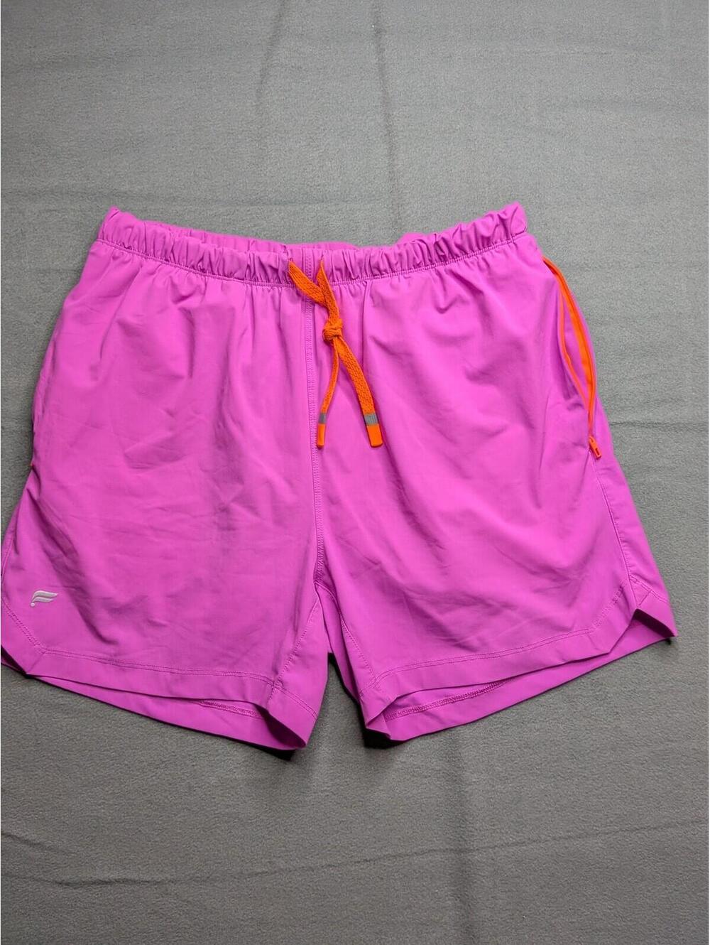 Athletic Shorts Womens 30 Pink 5 Inch Microfiber Zipper Pocket Running Gym